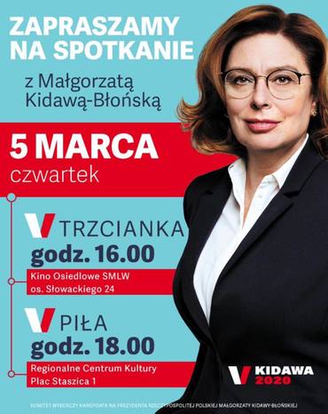 Małgorzata Kidawa-Błońska w północnej Wielkopolsce