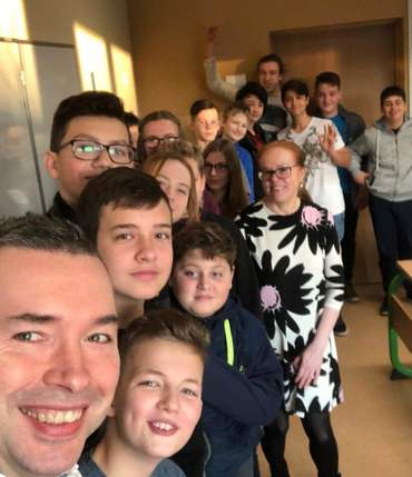 Lekcje przedsiębiorczości z klasą VII d :)