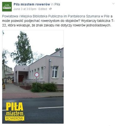 Będzie zmiana oznakowania przy Powiatowej i Miejskiej Bibliotece Publicznej im Pantaleona Szumana.