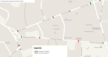 Dodatkowe przejścia dla pieszych w rejonie ulic: Drygasa, Sikorskiego i Cegalnej.