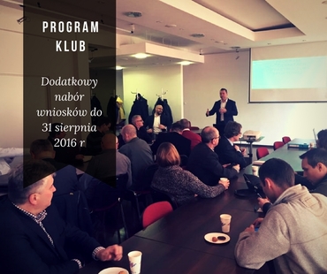 Program Klub – dodatkowy nabór wniosków.