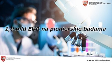 1,9 mld EUR na pionierskie badania